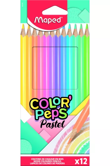 Maped Kredki o��wkowe Colorpeps Pastel tr�jk�tne 12 szt.