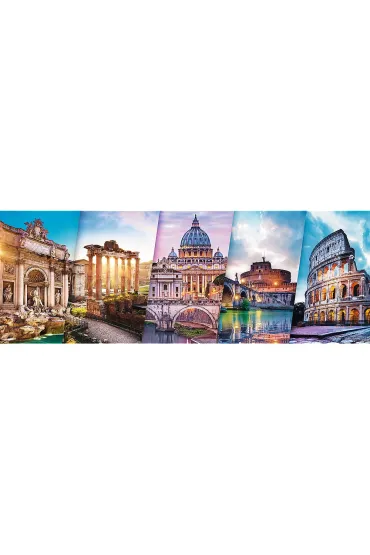 Puzzle panoramiczne 500 el. Podr� do W�och Trefl