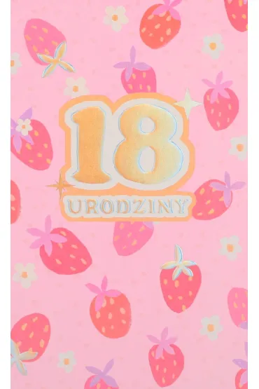 Karnet okazjonalny B6 z kopert� 18 Urodziny PAN DRAGON HM200-3484