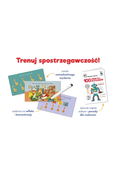 100 zabaw dla bystrzak�w. Kapitan Nauka. Trening umys�u - Monika  Sobkowiak