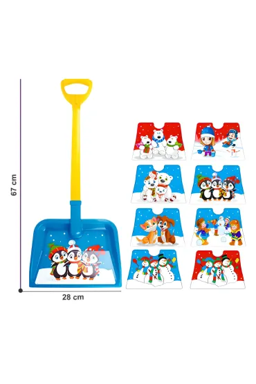LOPATA DO SNIEGU 67X28CM MIX KOL Technok