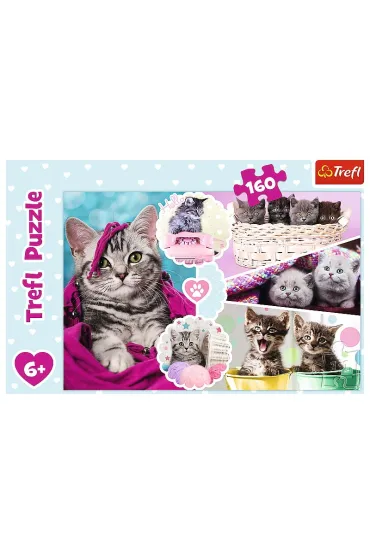 Puzzle 160 el. Urocze kotki Trefl
