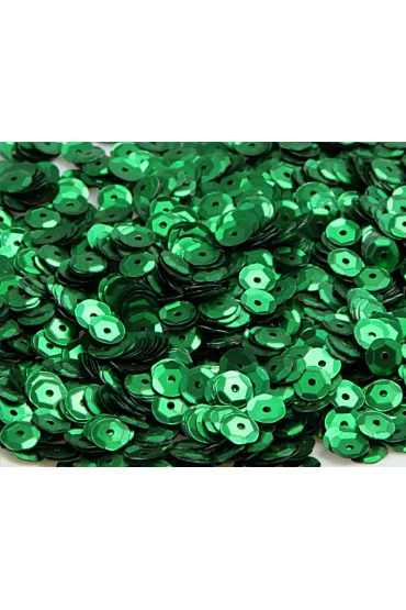 Pogotowie Florystyczno �lubne CEKINY 8MM/15GRAM ZIELONY MATOWY