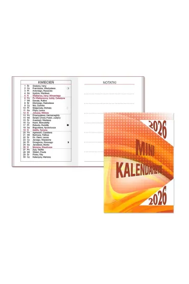 Sapt Kalendarz 2026 kieszonkowy mini mix