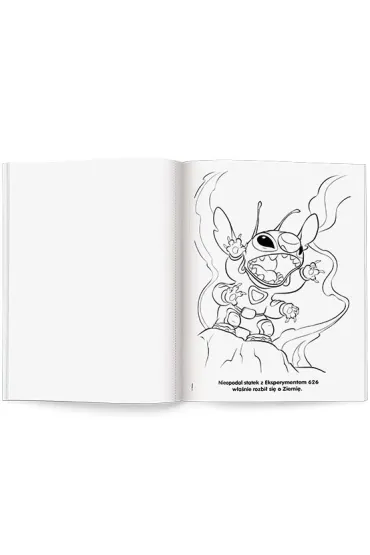 Disney Stitch. Malowanka z farbami