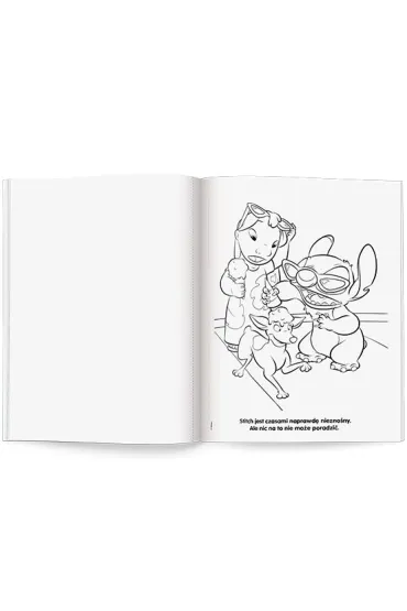Disney Stitch. Malowanka z farbami