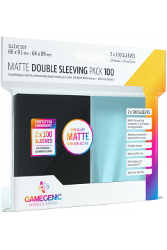 Gamegenic Matte Double Sleeving Pack 66x91 mm/64x89 mm 2x100 szt.