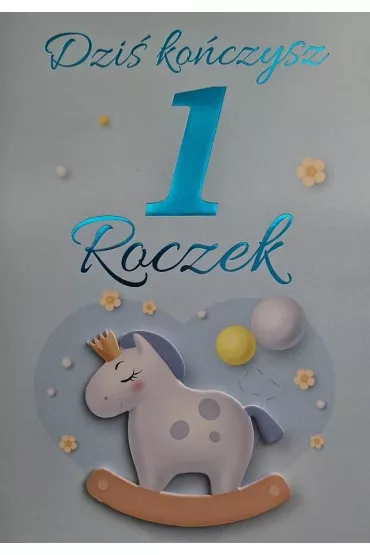 Yeku Karnet Urodziny Roczek ch�opiec