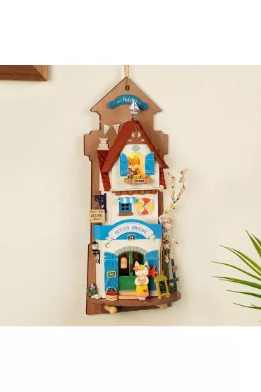 Sk�adany Drewniany Model Puzzle 3D - Domek na Wyspie Marze� Robotime