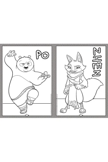 Kung Fu Panda. Kolorowanka. Malbuch. Colouring book
