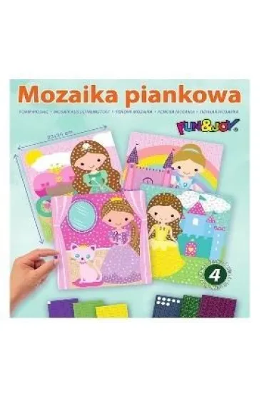 Mozaiki piankowe Dziewczynki mix 4 wzor�w FUN&JOY Titanum