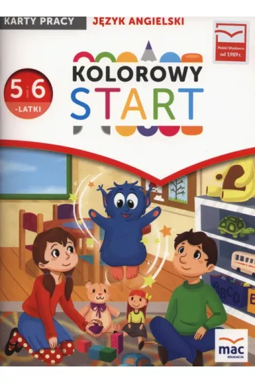 Kolorowy start. Pi�ciolatek i Sze�iolatek. J�zyk angielski. Karty pracy - Ewa Wodzicka-Dondzi��o