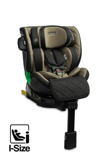 Fotelik Turox I-Size khaki (40-150cm)