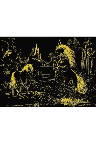 Puzzle 500 el. �wiec�ce w ciemno�ci - Jednoro�ce nad rzek� Ravensburger