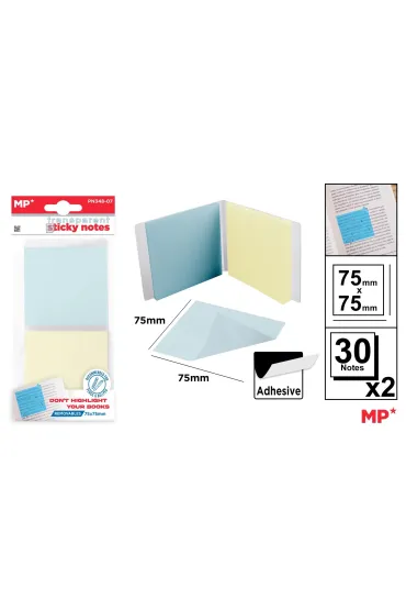 Mp Main Paper Karteczki samoprzylepne przezroczyste 75x75mm 60 szt.