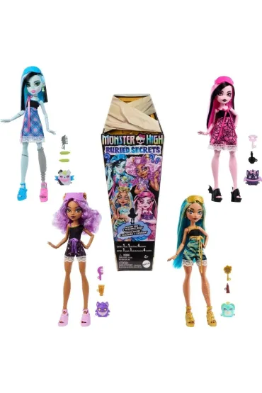 Monster High. Ukryte sekrety Lalka i akcesoria mix Mattel