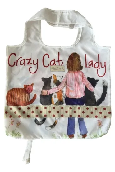Alex Clark Torba na zakupy Crazy Cat Lady Kociara