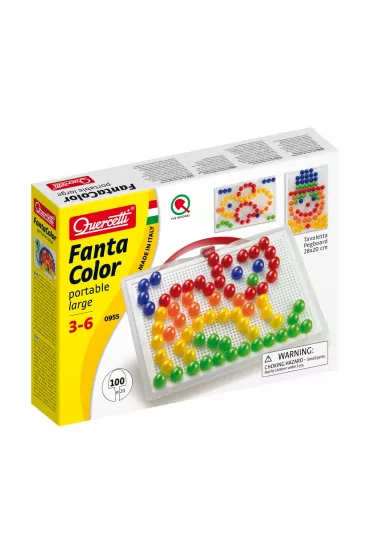 Mozaika Fantacolor Portable Large Kotek 100 element�w Quercetti - Zabawka