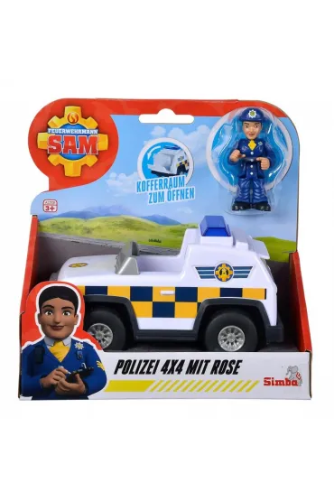 Jeep policyjny 4x4 mini Stra�ak Sam Simba