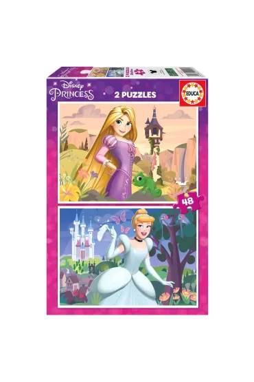 Puzzle 2x48 el. Zapl�tani Kopciuszek Educa