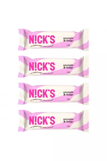 Nicks Baton w mlecznej czekoladzie Peanut nFudge zestaw 4 x 40 g