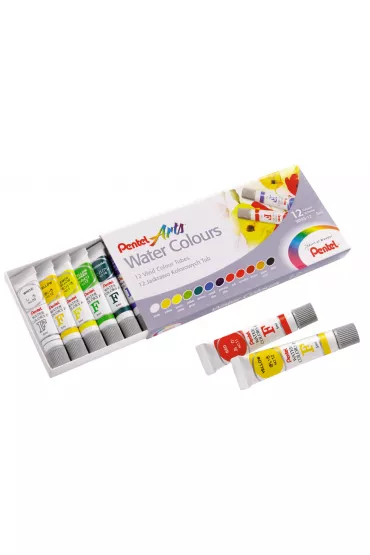 Pentel Akwarele w tubach 12 kolor�w