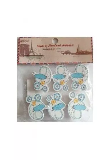 Galeria Hobby Klamerki ozdobne niemowl�ce 6 szt.
