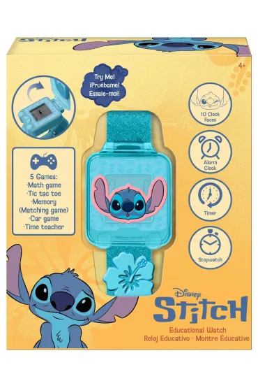 Zegarek edukacyjny z grami Stitch LAS4163