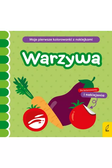 Moje pierwsze kolorowanki z naklejkami. Warzywa