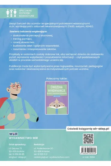 �wiczenia wyr�wnawcze dla dzieci z zaburzeniami rozwojowymi 9-11 lat - Zdzis�awa Or�owska-Popek, Halina Paw�owska-Jaro�