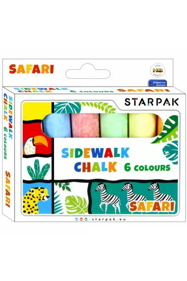 Starpak Kreda do pisania po chodniku 6 szt.