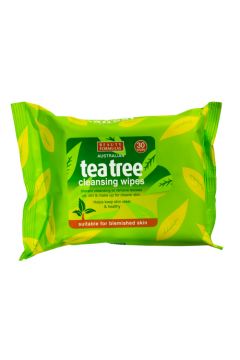 Beauty Formulas Tea Tree Cleansing Wipes oczyszczajce chusteczki do twarzy 30 szt.