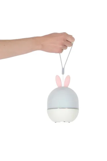 Lampka nocna projektor gwiazd LED USB obrotowy 6 motyw�w pilot kr�lik