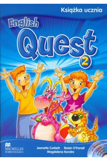 English Quest 2. Ksi��ka ucznia. J�zyk angielski - Jeanette Corbett, Magdalena Kondro, Roisin O'Farrell