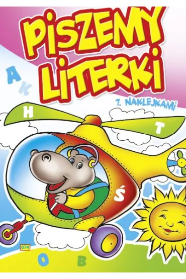 Kolorowanka. Piszemy literki - Mi� z parasolem (A5, 16 str.)
