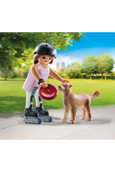 Playmobil My Life Skaterka z retriverem 71739