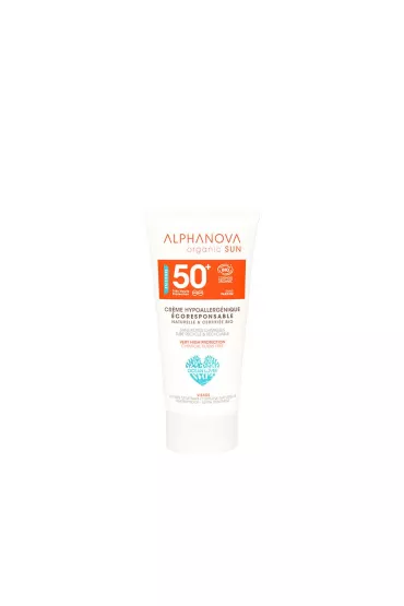 Alphanova Sun Krem przeciwsoneczny, hipoalergiczny, wodoodporny, filtr SPF 50 50 g
