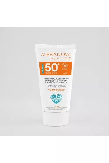 Alphanova Sun Krem przeciwsoneczny, hipoalergiczny, wodoodporny, filtr SPF 50 50 g
