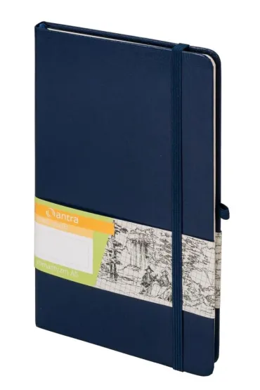 Antra Notes romantyzm A5 granatowy czysty 160 kartek