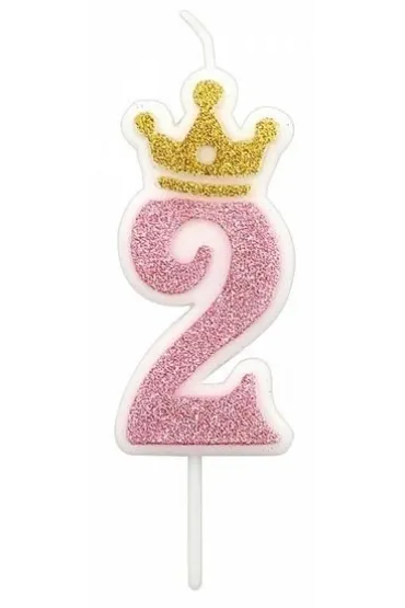 �wieczka 2 r�owa 6,8cm PARTY GO