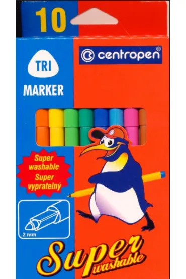 Centropen Flamastry zmywalne 10 szt.