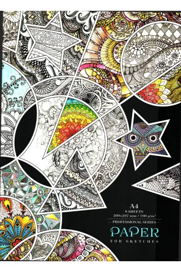 Fresh Papier artystyczny A4 + teczka 190g 8 kartek