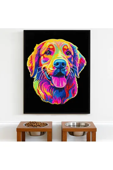 Diamond Dotz Haft diamentowy - Adults Flocked Neon Golden Retrieve 35.5x45.7cm