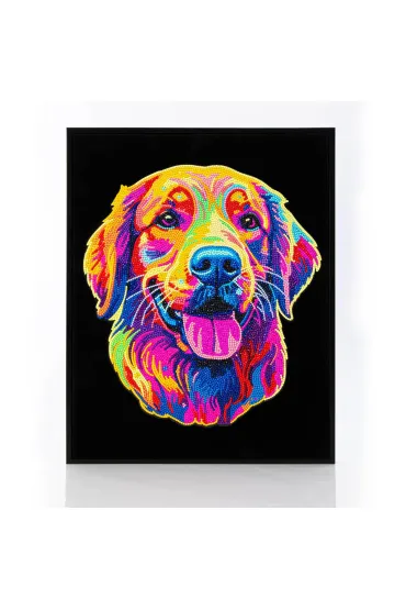 Diamond Dotz Haft diamentowy - Adults Flocked Neon Golden Retrieve 35.5x45.7cm