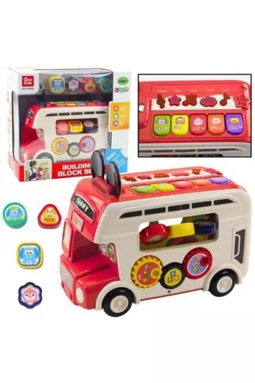 Autobus interaktywny ze �wiat�em i d�wi�kiem LeanToys