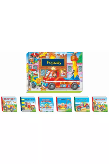 Teczka z ksi��eczkami. Pojazdy