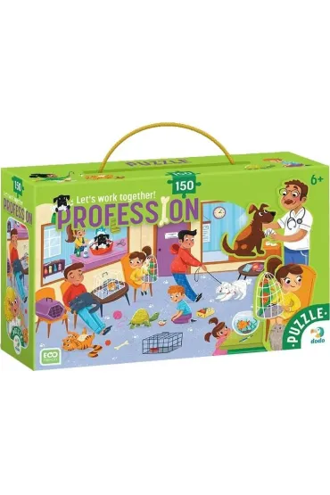 Puzzle 150 el. Zawody. Weterynarze Dodo