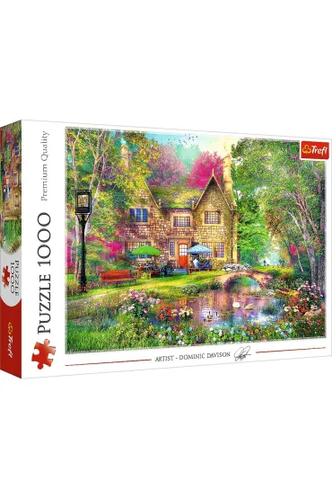 Puzzle 1000 el. Le�na przysta� Trefl