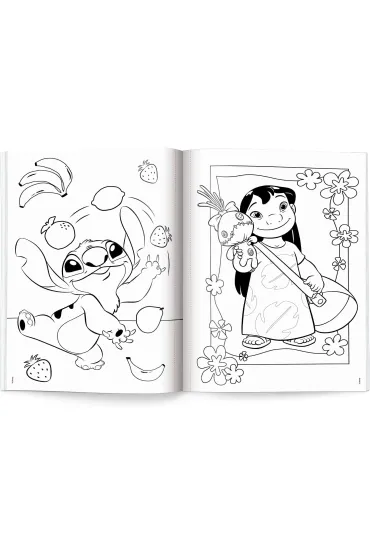 Disney Stich. Megakolorowanka. Brokatowe naklejki