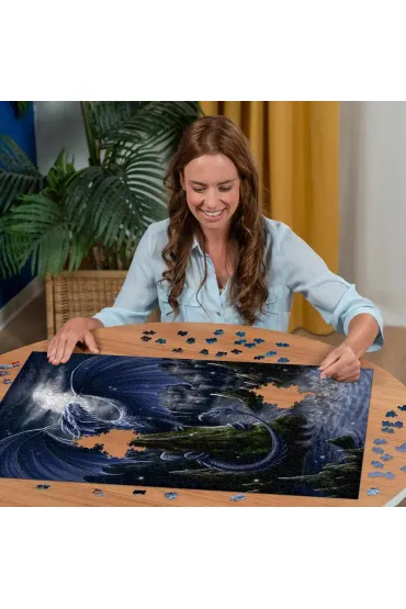 Puzzle 1500 el. Czarny smok Ravensburger